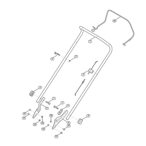 Handle for Viking MB 253.1