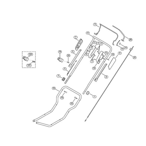 Handle for Viking MB 3.0 RTX