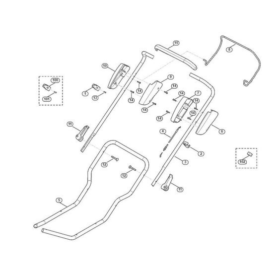 Handle for Viking MB 3.1 RC