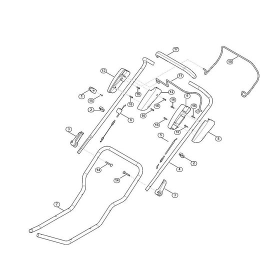 Handle for Viking MB 3.2 RT