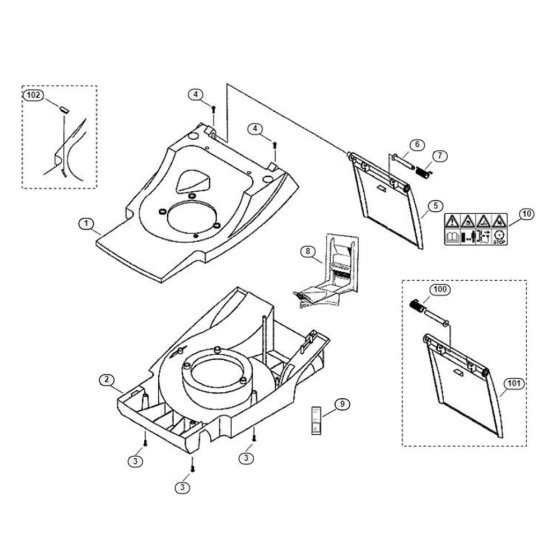 Housing for Viking MB 400 M