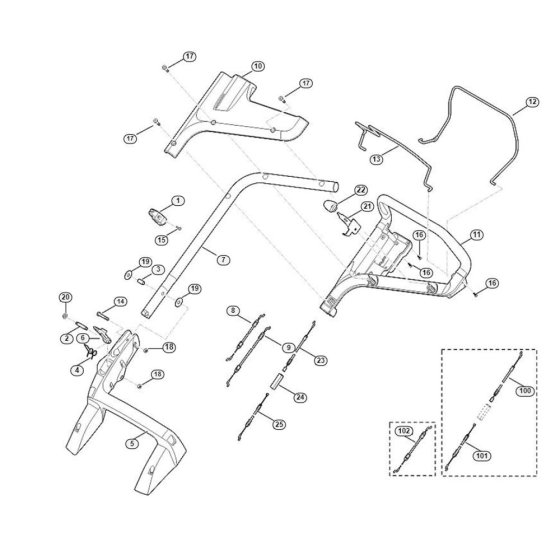 Handle for Viking MB 448.1 VC