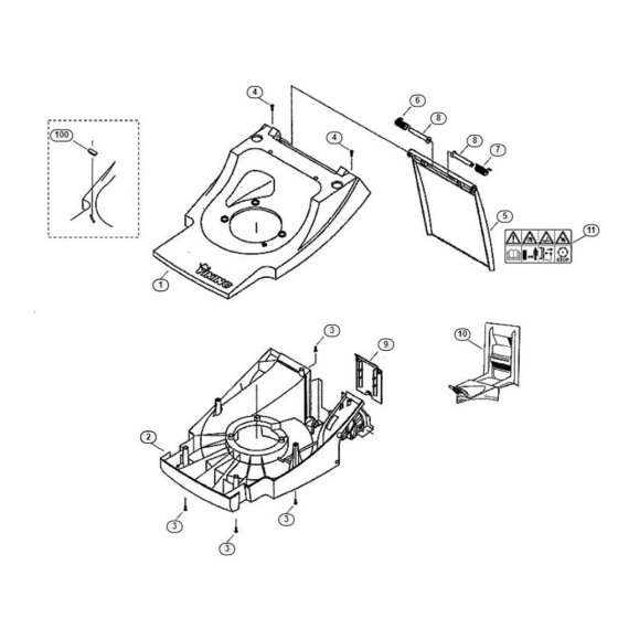 Housing for Viking MB 450 M