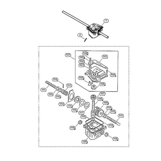 Gearbox for Viking MB 455 E