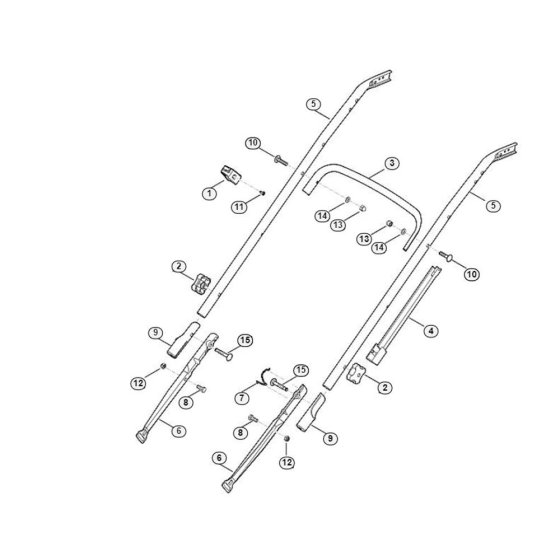 Handle Lower Part for Viking MB 545.0