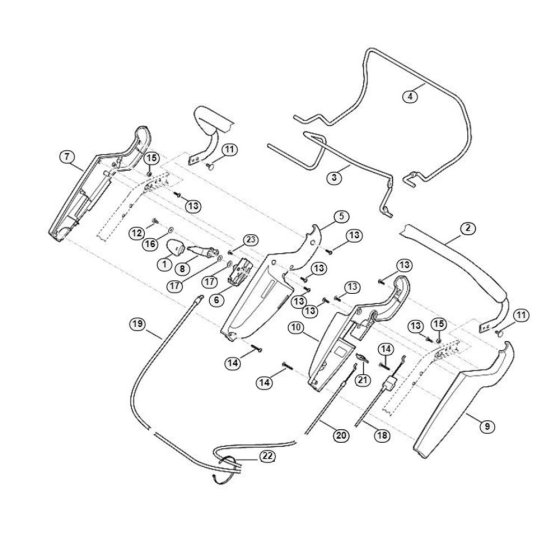 Handle Upper Part for Viking MB 545.0 VR
