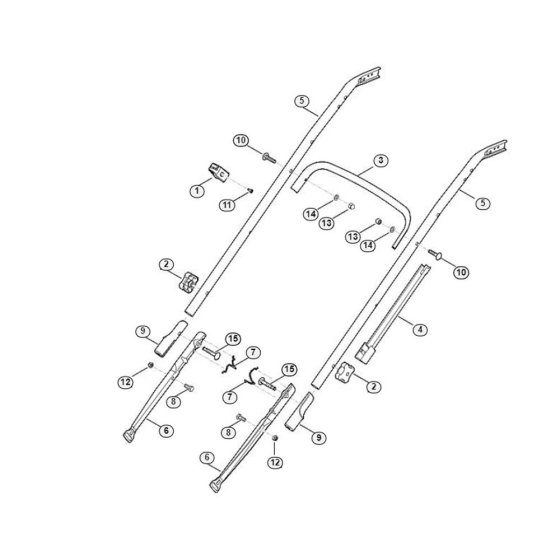 Handle Lower Part for Viking MB 545.0 VR