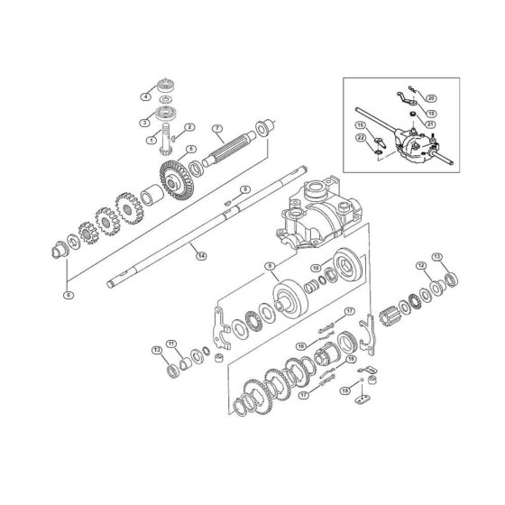 Gear Box-1 for Viking MB 555