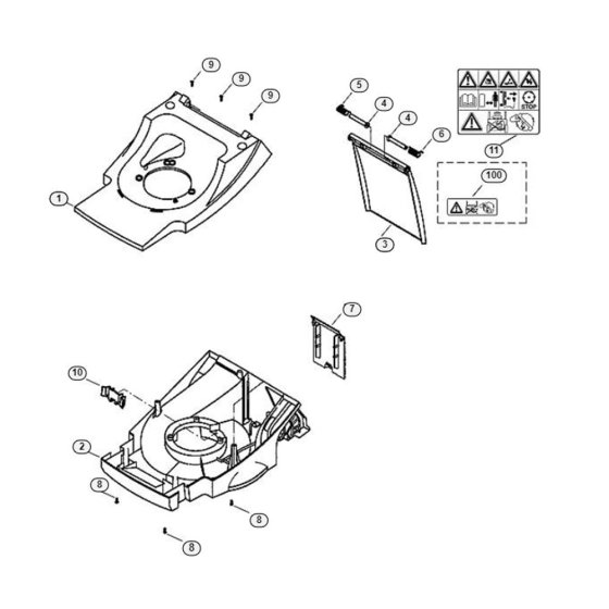 Housing for Viking MB 555 BS