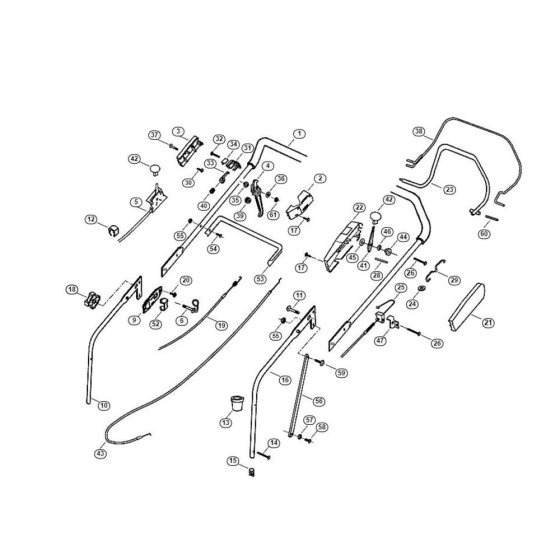 Handle for Viking MB 555 KS