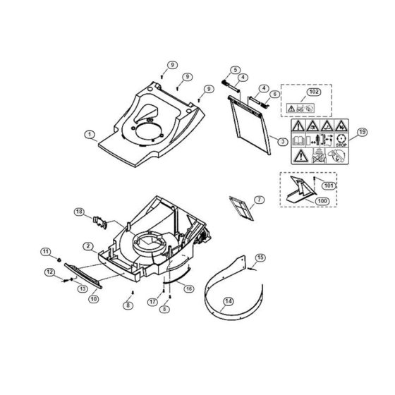 Housing for Viking MB 555 PRO
