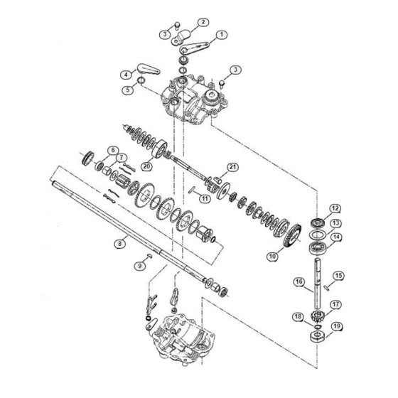 Gear Box for Viking MB 555 PRO
