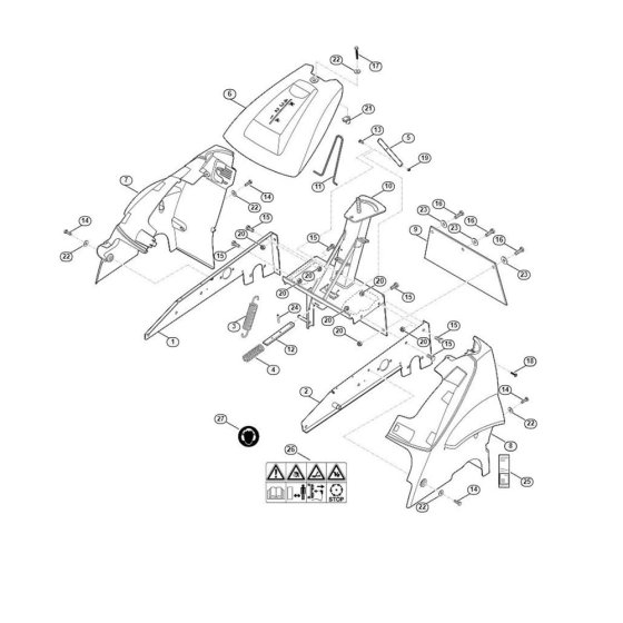 Frame for Viking MB 6.1 RH