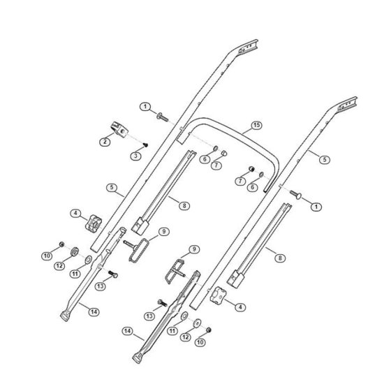 Handle Lower Part for Viking MB 650.0