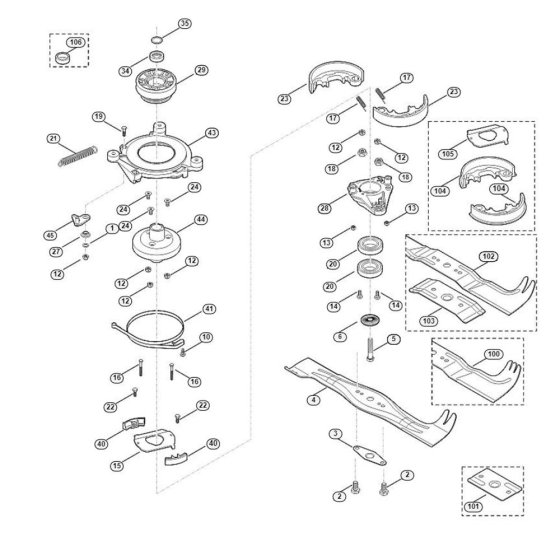 Blade & Clutch for Viking MB 650.0