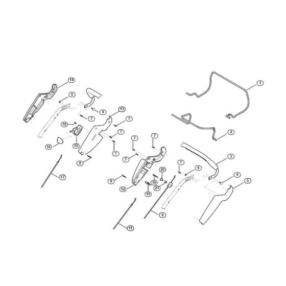 Handle Upper for Viking MB 650.0 T