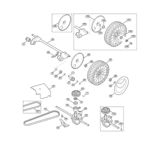 Shaft & Gear Box for Viking Mowers