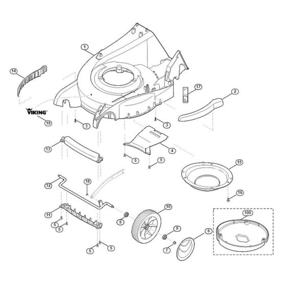 Front Axle Housing for Viking
