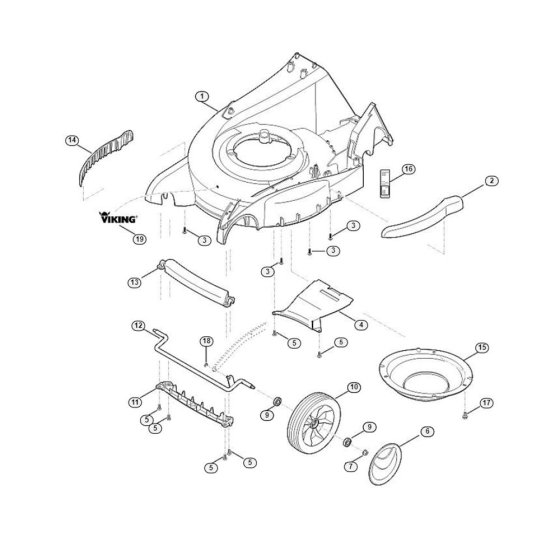 Front Axle Housing for Viking