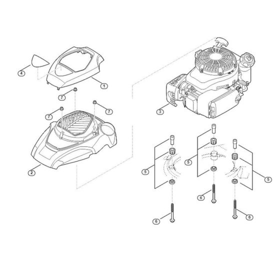 Engine for Viking MB 650.3 VS