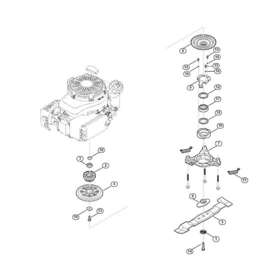 Blade & Clutch for Viking MB 650.3