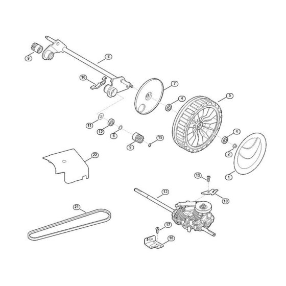 Shaft Drive for Viking MB 655.0 G