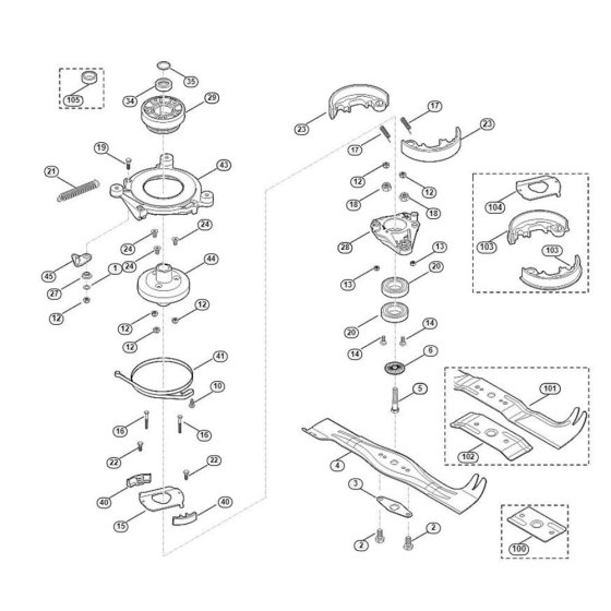 Blade & Clutch for Viking MB 655.0