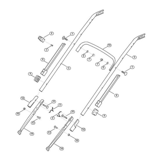 Handle Lower Part for Viking MB 655.1
