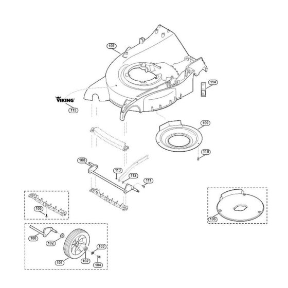 Front Axle Housing for Viking