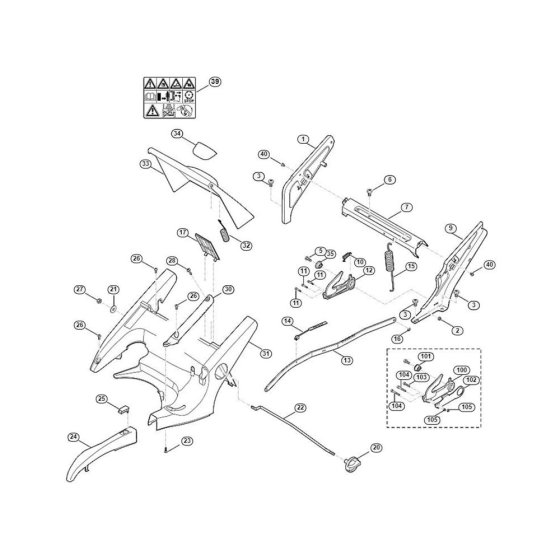 Frame for Viking MB 655.1 VS