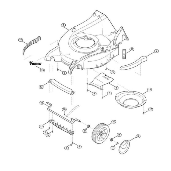 Housing Front Axle for Viking
