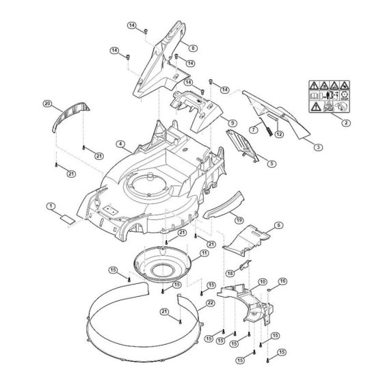 Housing for Viking MB 655.3 RS