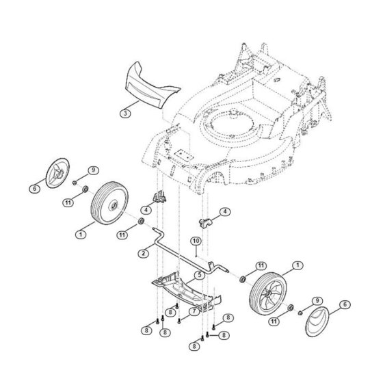 Front Axle for Viking MB 655.3 V