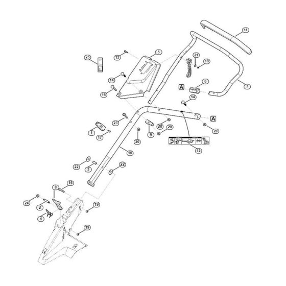 Handle Lower Part for Viking MB 655.3