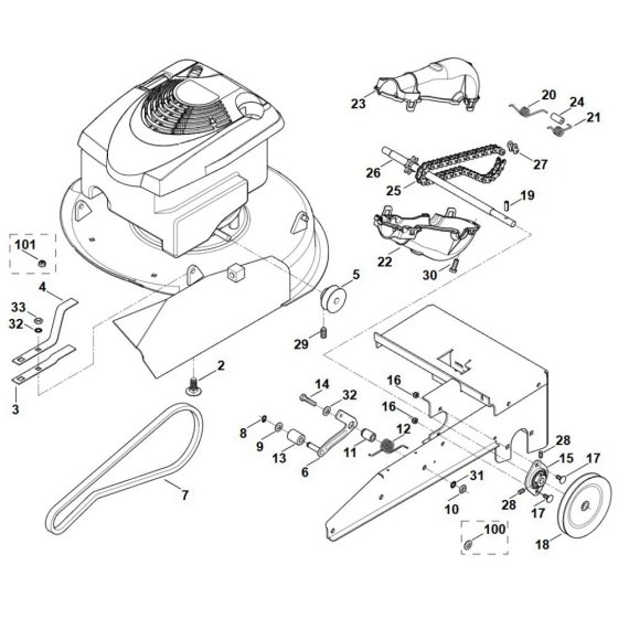 Drive Assembly for Viking Mowers