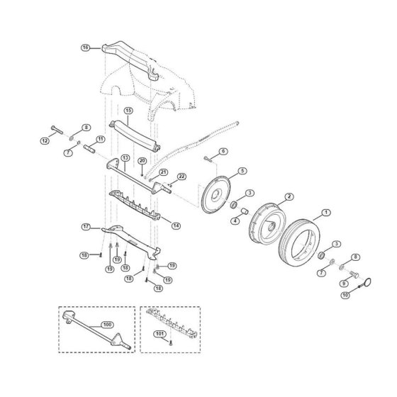 Front Axle for Viking MB 750.0 GK