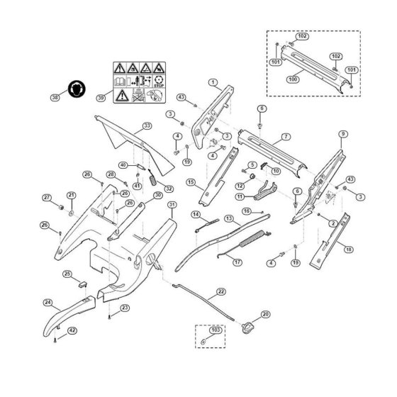 Frame for Viking MB 750.1 KS