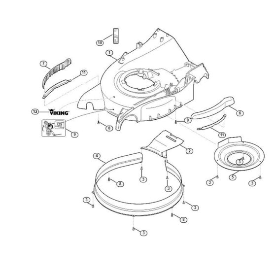 Housing for Viking MB 755.1 KS