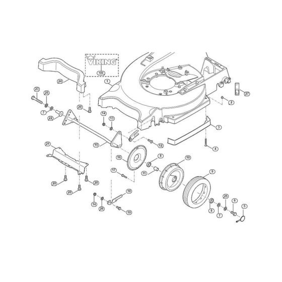 Front Axle Housing for Viking