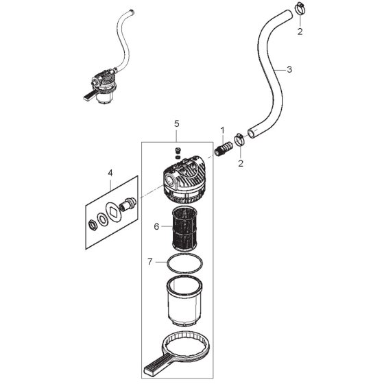 Water Inlet Assembly for Nilfisk