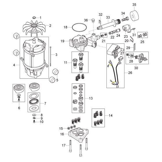 Motor Pump Unit Assembly