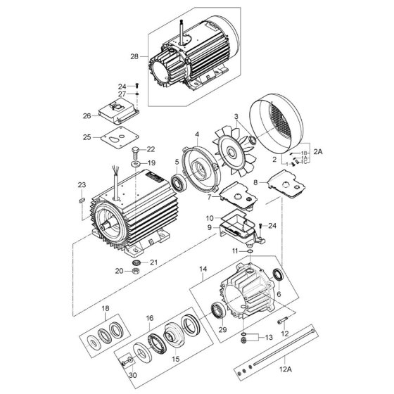 Motor Pump for Nilfisk