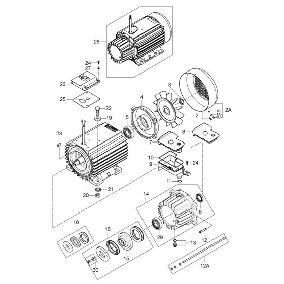Motor Pump for Nilfisk