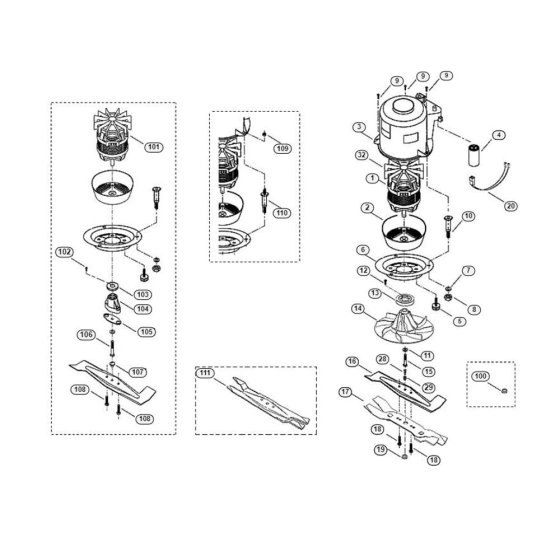 Engine and Blade for Viking ME 455