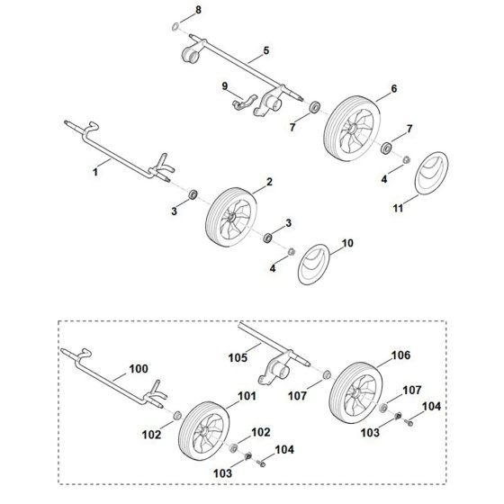 Chassis Assembly for Viking ME 545