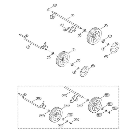 Chassis for Viking ME 545.0