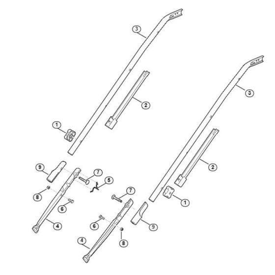 Handle Lower Part for Viking ME 545.0 C