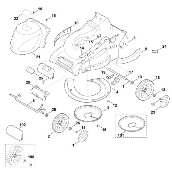 Viking ME 545 C Chassis Assembly