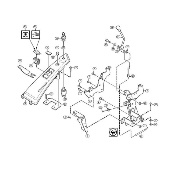 Controls for Stihl/ Viking MF 480