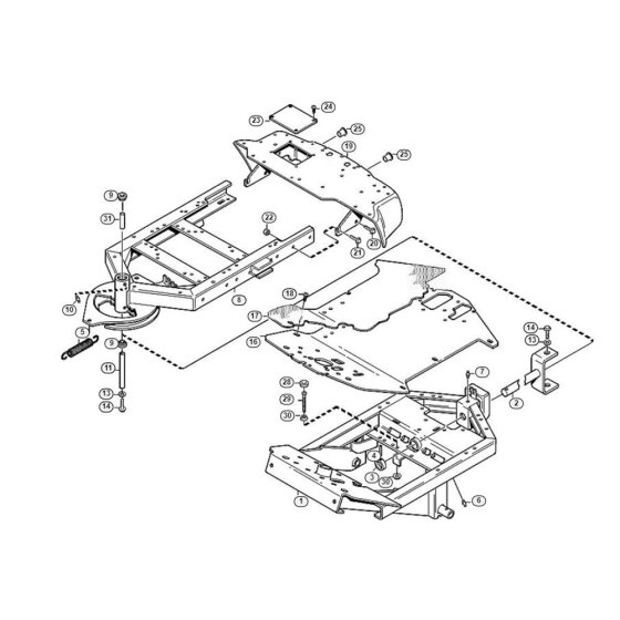 Frame for Stihl/Viking MF 860